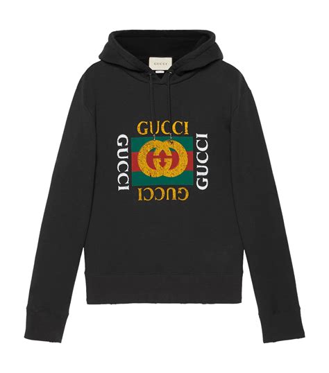 mens classic gucci hoodie|authentic men gucci hoodie.